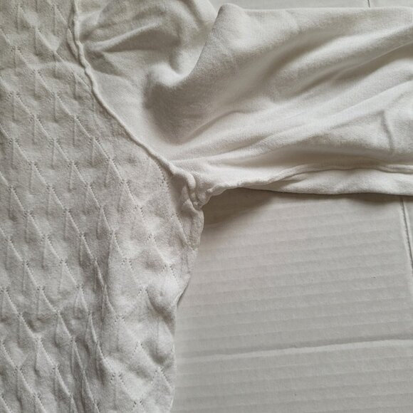 Buffalo David Bitton sweater white pull over preppy long sleeve cottagecore XL - Picture 13 of 16